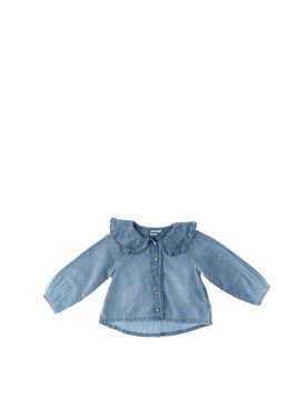 Camicia in cotone AZZURRO POLVERE 5A