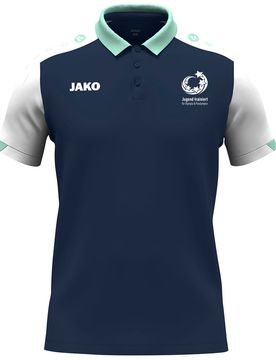Jugend trainiert" Polo Dynamic (marine/weiß/minze / Größe 3XL / Unisex)