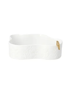 Ciotola natalizia GOLDVOGEL 20,3x15,8cm Bianco bianco - Raeder - FashionsVida
