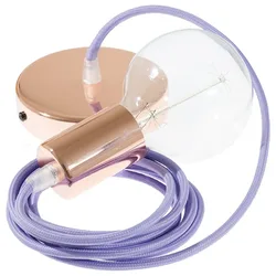Cables Suspension Luminaire Rm07 1 M Lilac / Copper One Size