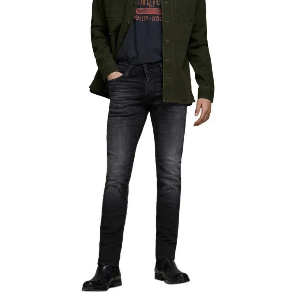 Jeans Glenn Icon 558 Black Denim 30 - Jack & jones - FashionsVida