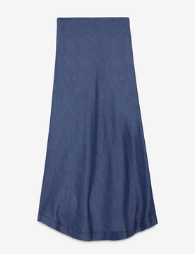 Gonna lunga donna effetto denim