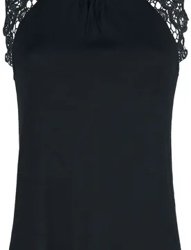 Top - Sleeve Lace Top - S bis XXL - für Damen - Größe XL - schwarz - Frauen - female - ForPlay - FashionsVida