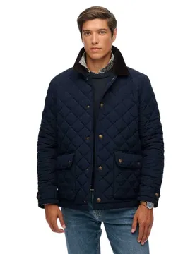 Giacca Quilted Estate Coach Deep Navy S