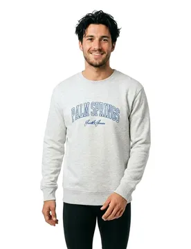 Felpa Detroit White Melange L