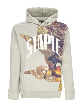 Felpa Cappuccio Uomo Montrose Graphic Hoodie Sage