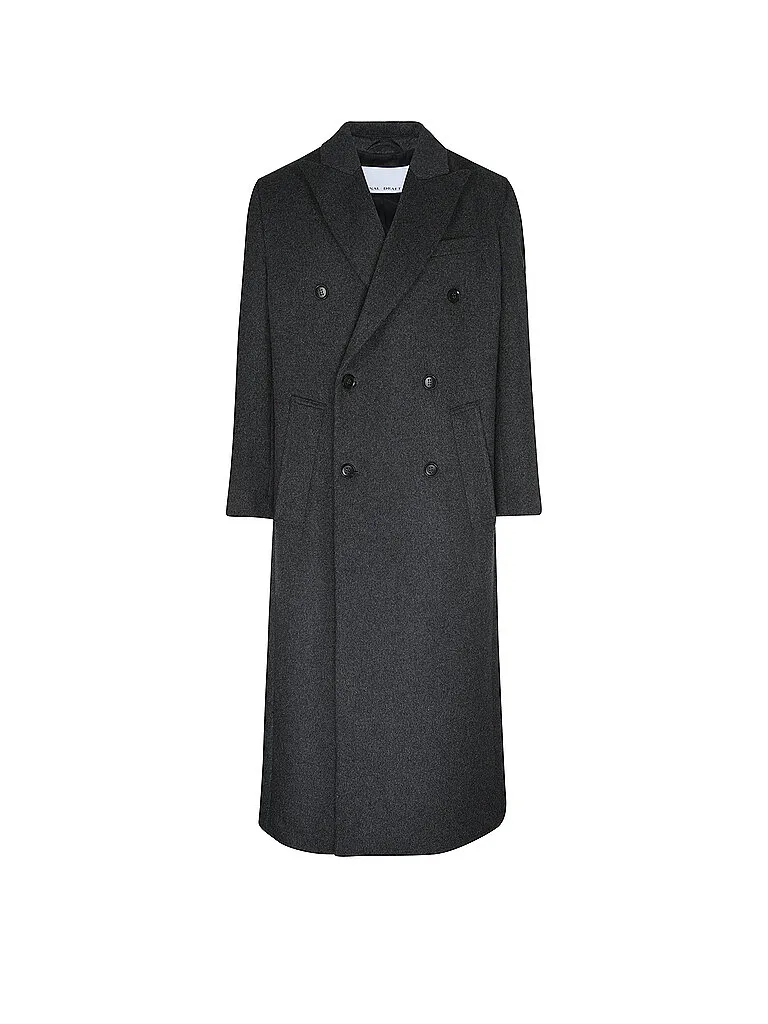 Wollmantel Oversized Fit 101 grau S herren - FINAL DRAFT - FashionsVida