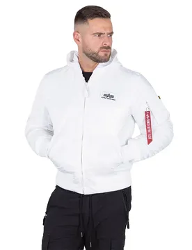 Industries Giacca Ma-1 Zh Back Print White / Black M