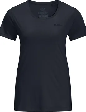 Tech Damen T-Shirt, blau S - Jack Wolfskin - FashionsVida