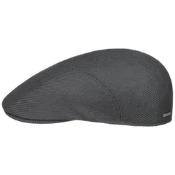 Wool Twill Flat Cap by - dark grey - Size: 61 cm