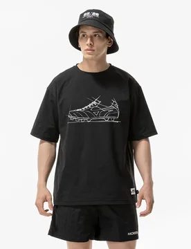 T-shirt à Manches Courtes Mod Off Print Black S - Mizuno - FashionsVida