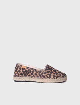 Alpargata plana de mujer con estampado animal print | RUANDA