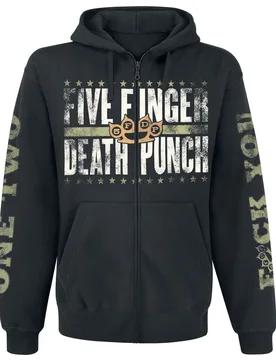 Kapuzenjacke - Locked & Loaded - M bis 3XL - für Männer - Größe M - schwarz - EMP exklusives Merchandise! - Männer - male - Five Finger Death Punch - FashionsVida