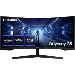 Monitor PC Gaming curvo 86,36 cm (34") Odyssey G5, 165Hz, Ultra WQHD 21:9, AMD FreeSync Premium