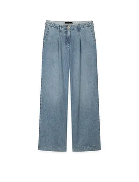 Jeans de pierna ancha azul claro 40 - Luisa Cerano - FashionsVida