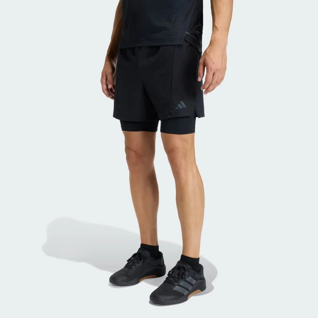 Short D4T ALLENAMENTO 2IN1 M Black - Adidas - FashionsVida