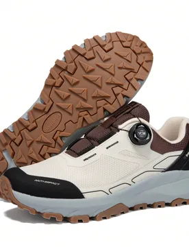 Par de botas de senderismo para hombre con hebilla giratoria, diseño ligero y antideslizante. Estilo de malla transpirable para primavera & verano, v - Shein - FashionsVida