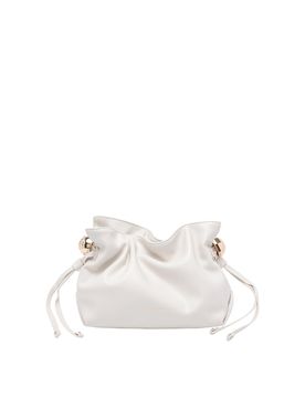 Borsa a tracolla bianca con logo
