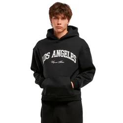 Felpa Con Cappuccio L.a. College Fluffy Black XL