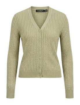 Strickjacke Damen Säuregrün L Damen