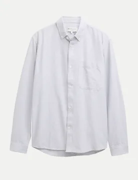 Relaxed-Fit Hemd Oxford Weiß L - Tom Tailor Denim - FashionsVida
