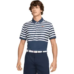 Golf Polo Dri-Fit Victory Color Blocked, navy/weiss s