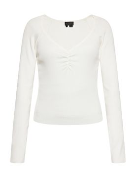 NAEMI Camiseta blanco lana