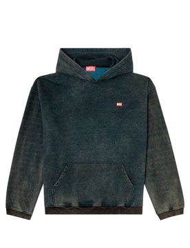 Men's Hooded Sweatshirt with Chest Logo Print