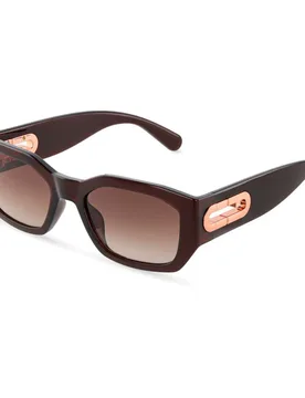 Occhiali Da Sole Da Donna Sfub07-507gn 5x20x10 Mm Shiny Transp.Brown Brown Gradient Smoke/CAT3 - Furla - FashionsVida