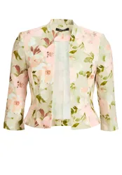 Floral bedruckter Scuba Blazer female