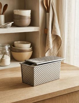 Stampo per pane con coperchio - grigio scuro