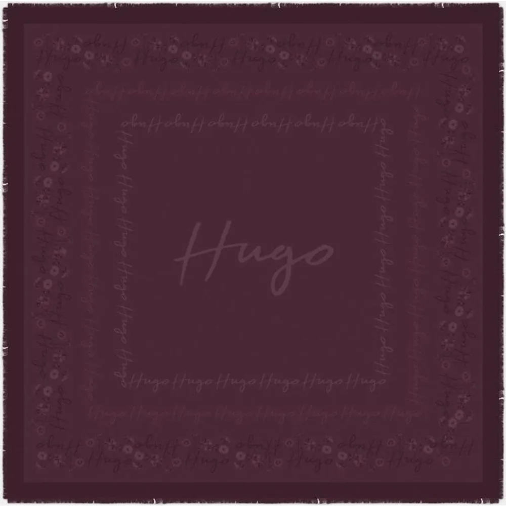 Fular estampado realizado en modal y algodón - HUGO - FashionsVida