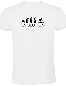 T-shirt à Manches Courtes Evolution Surf White M - Kruskis - FashionsVida