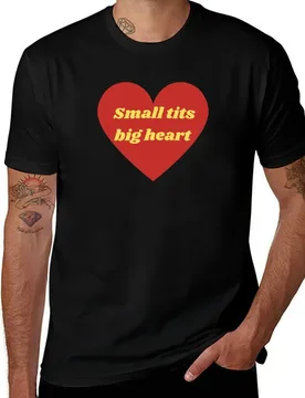 Small tits big heart funny girl design T-Shirt korean fashion plus sizes anime t shirts graphics mens t shirts top quality - Aliexpress - FashionsVida