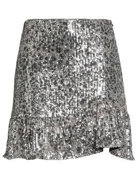 Minifalda Mujer Plata 34,36,38,40,44 Mujer