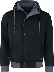 Kapuzenjacke für Männer schwarz "Basic Sweatjacket" von - Männer - male