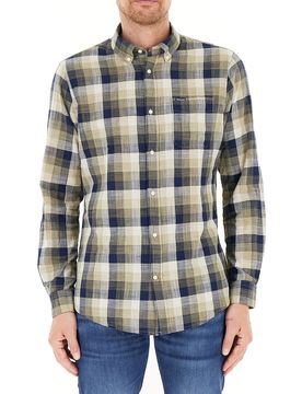 Camicia a quadri VERDE MILITARE L