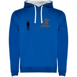 Sweat à Capuche Shadow Snow Two-colour Royal Blue / White 3XL