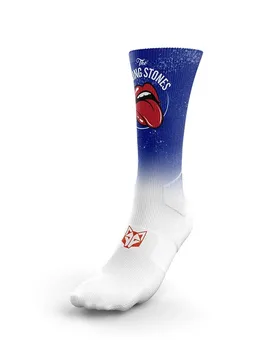 Running Stones Long Socks Blue UK 6.5-9 Men,Women - OTSO - FashionsVida