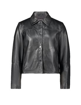 Chaqueta de cuero negro 44
