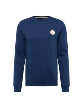 BLEND Sudadera navy / blanco lana