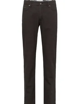 Mens Cadiz Two Tone Cotton Jean Brown - Size 32w/30l - Brax - FashionsVida