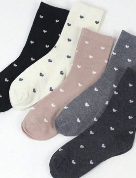 Pares de calcetines de media caña para mujer con lunares rojos de angora y jacquard, calcetines de unicolor suaves, cómodos y transpirables con lazo