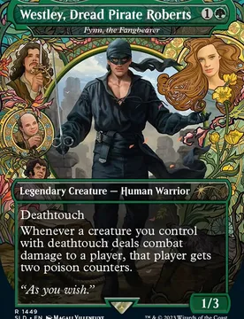Fynn, the Fangbearer [Westley, Dread Pirate Roberts] (Secret Lair - The Princess Bride) Secret Lair Drops - Magic: The Gathering - FashionsVida