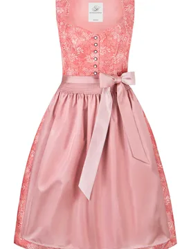 Dirndl Sandrine (koralle, Gr. 32) von Heimatgwand für Damen, 100% Polyester - Stockerpoint - FashionsVida