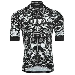 Maglia A Maniche Corte Velo Tattoo Black / White