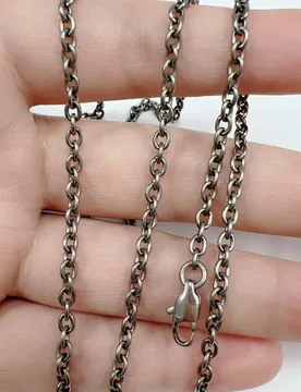Pure Titanium O-chain Necklace with A Width of 3mm, Neutral Style Non Allergic Skin Care and Healthy Length of 500/550/600/650mm - Aliexpress - FashionsVida