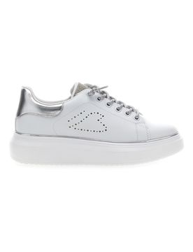 Sneakers bianche con strass E86 37