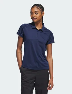 Polo donna Solid Performance a manica corta 2XL Collegiate Navy - Adidas - FashionsVida