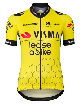 Maillot à Manches Courtes Team Visma Lease A Bike Replica 2025